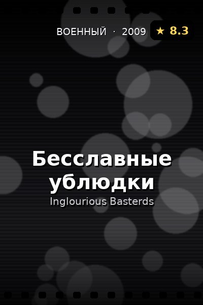 Постер: Бесславные ублюдки